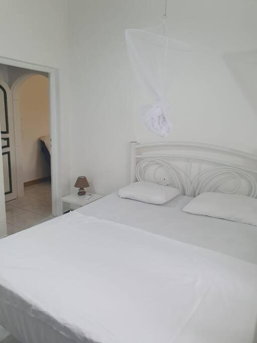 Le Sable Bleu - Evasion Tropicale A Sainte-Anne - Plage 5Min - Piscine - Parking - Logement Climatise - Vue Sur Les Palmiers - Parfait Pour Sejours En Famille Ou Entre Amis 외부 사진