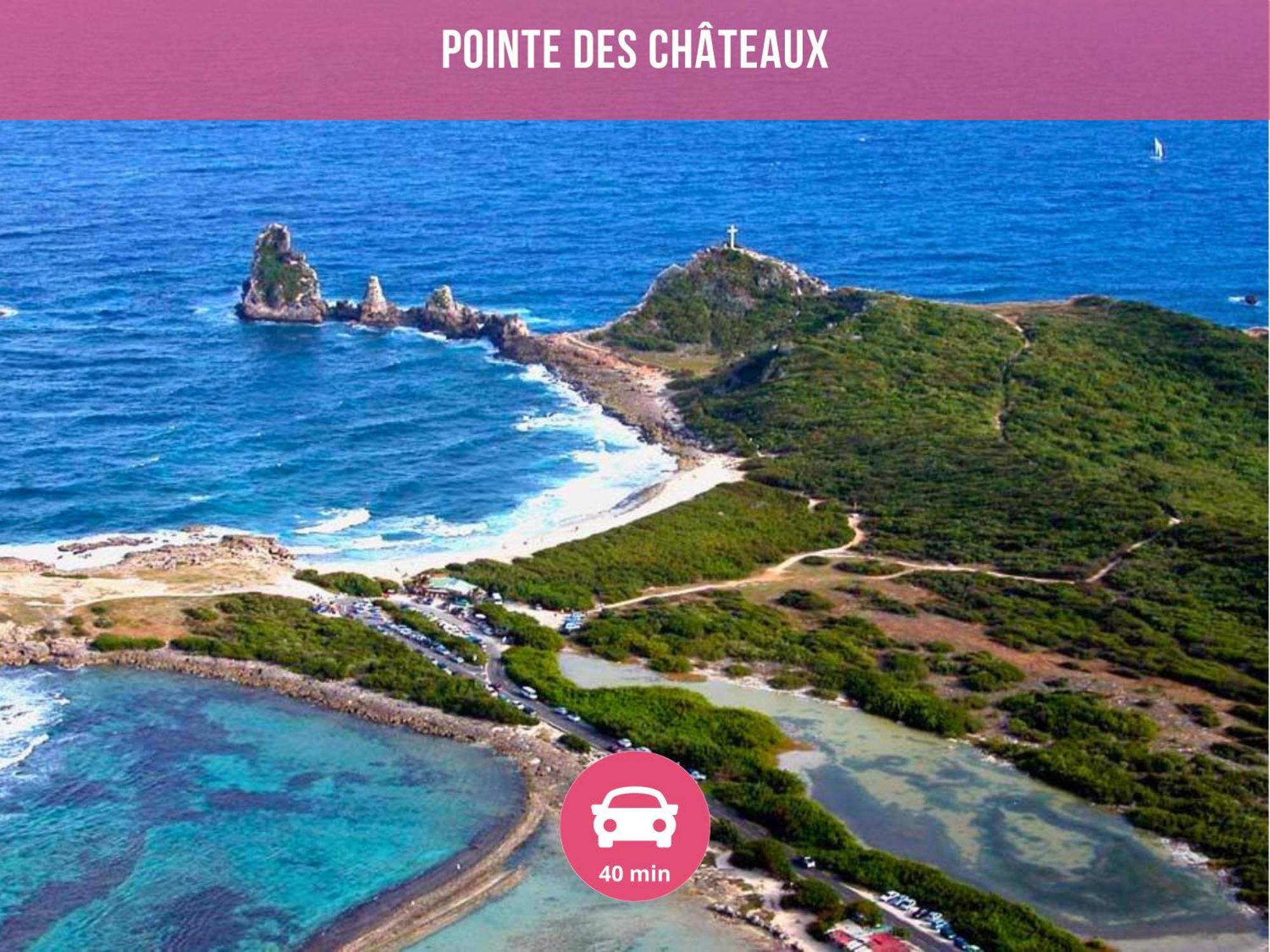 Le Sable Bleu - Evasion Tropicale A Sainte-Anne - Plage 5Min - Piscine - Parking - Logement Climatise - Vue Sur Les Palmiers - Parfait Pour Sejours En Famille Ou Entre Amis 외부 사진