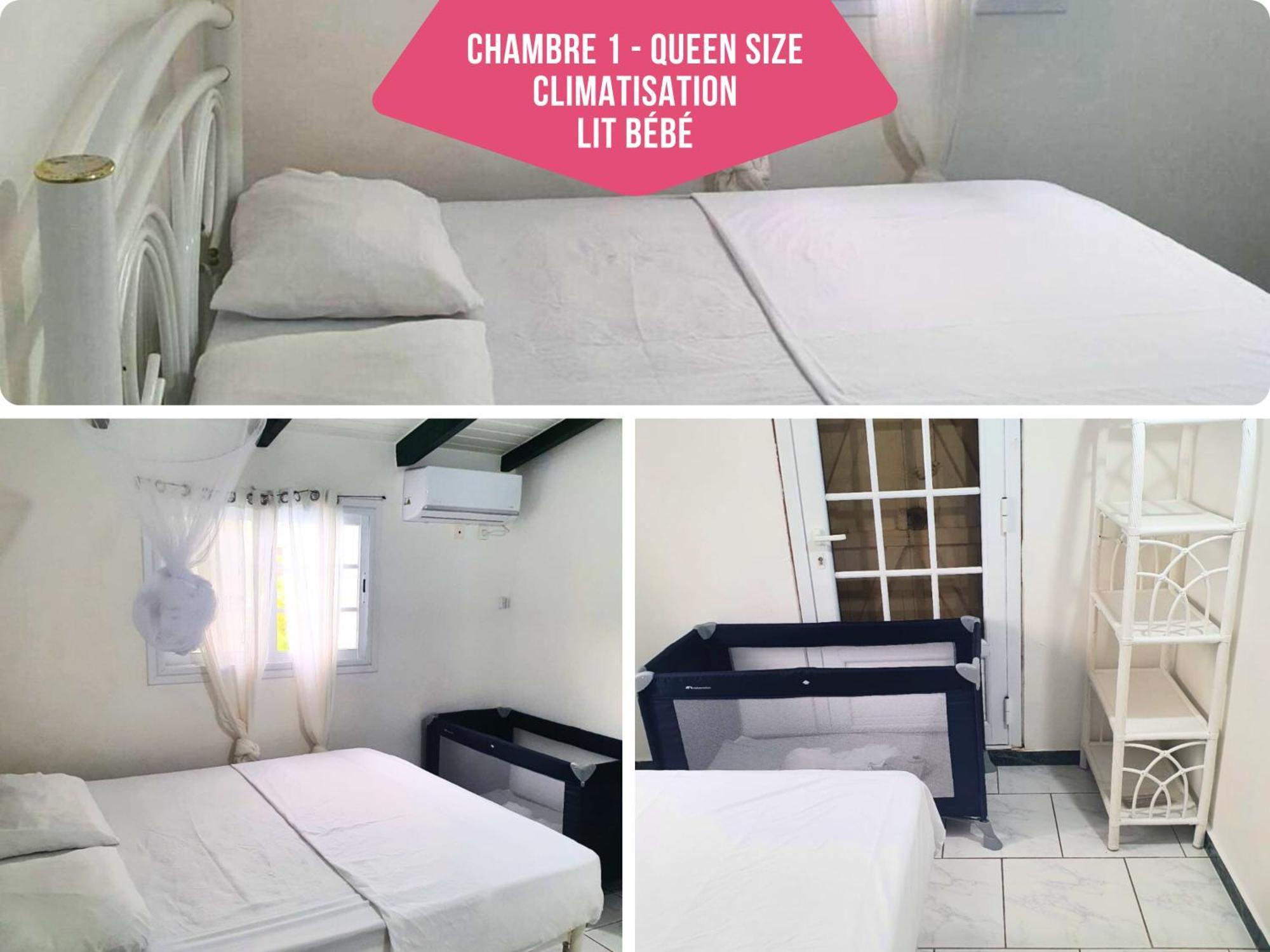 Le Sable Bleu - Evasion Tropicale A Sainte-Anne - Plage 5Min - Piscine - Parking - Logement Climatise - Vue Sur Les Palmiers - Parfait Pour Sejours En Famille Ou Entre Amis 외부 사진